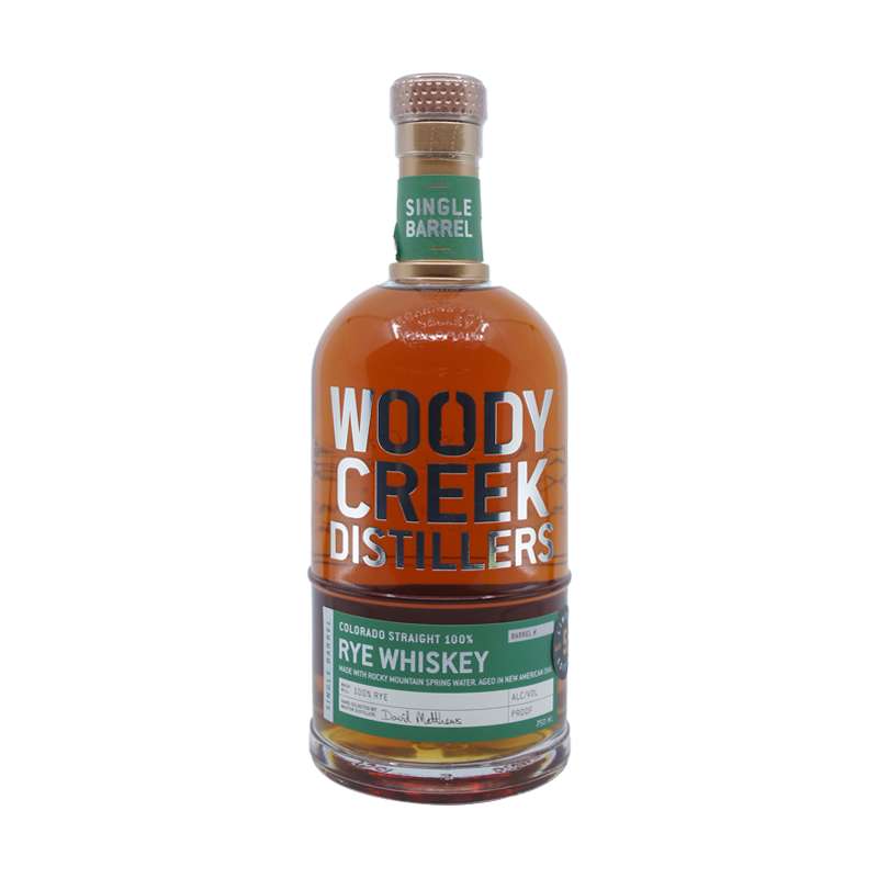 Woody Creek Distillers Single Barrel Colorado Straight Bourbon Whiskey - ForWhiskeyLovers.com