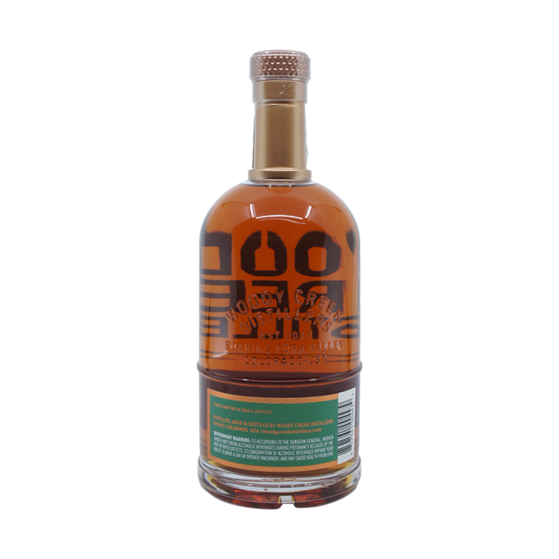Woody Creek Distillers Single Barrel Colorado Straight Rye Whiskey - ForWhiskeyLovers.com