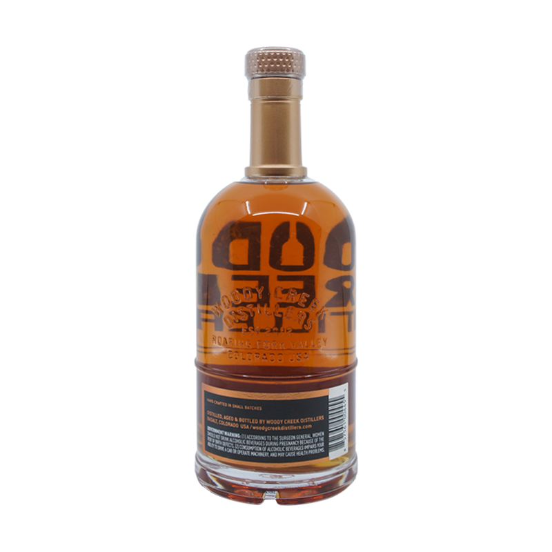 Woody Creek Distillers Single Barrel Colorado Straight Bourbon Whiskey - ForWhiskeyLovers.com