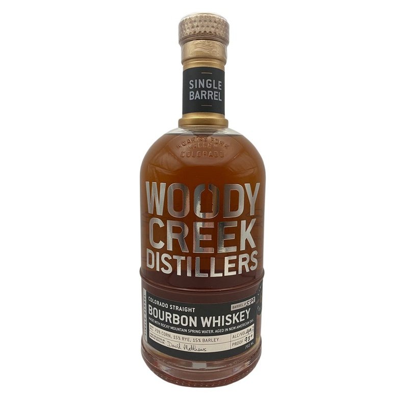 Woody Creek Distillers Single Barrel Colorado Straight Bourbon Whiskey - ForWhiskeyLovers.com