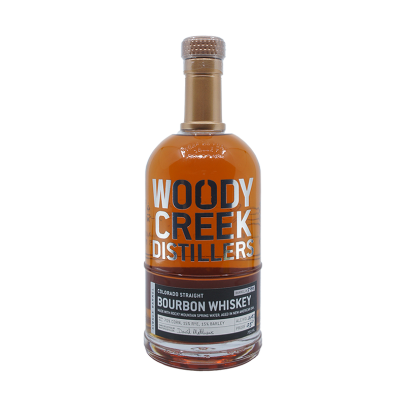 Woody Creek Distillers Single Barrel Colorado Straight Bourbon Whiskey - ForWhiskeyLovers.com