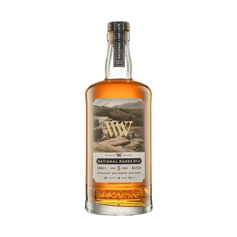 Wyoming National Parks No. 4 Small Batch 5 Year Old Straight Bourbon Whiskey - ForWhiskeyLovers.com