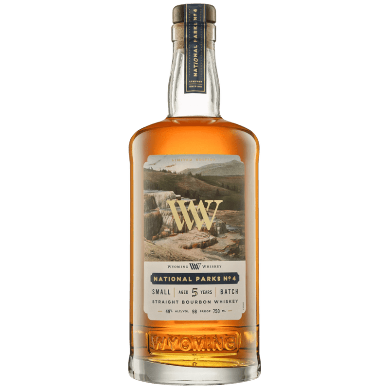 Wyoming National Parks No. 4 Small Batch 5 Year Old Straight Bourbon Whiskey - ForWhiskeyLovers.com