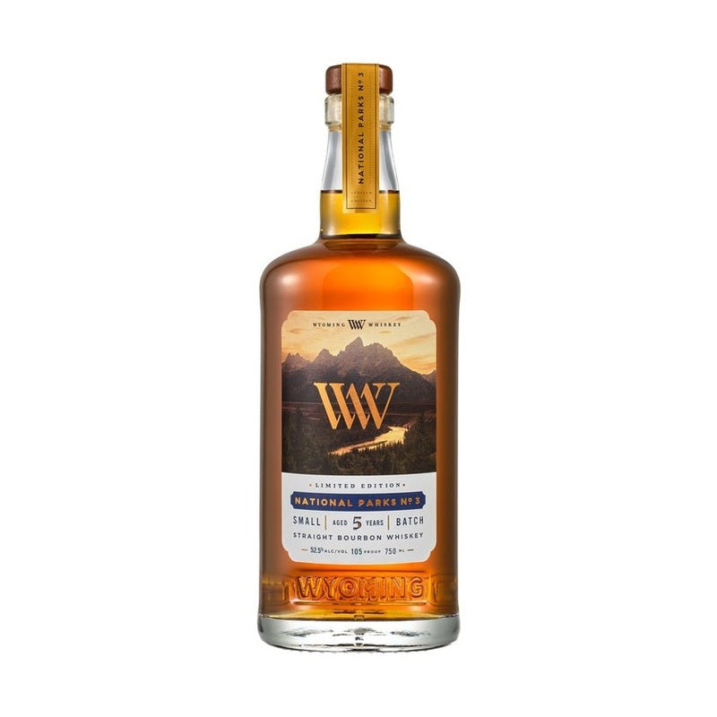Wyoming Whiskey National Parks No. 3 Small Batch 5 Year Old Straight Bourbon Whiskey - ForWhiskeyLovers.com