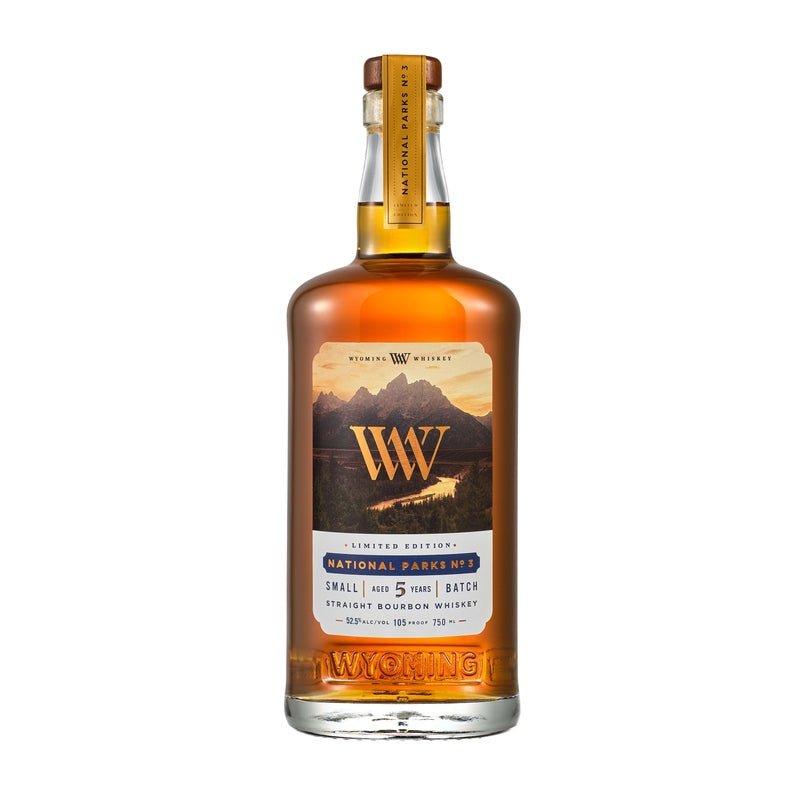 Wyoming Whiskey National Parks No. 3 Small Batch 5 Year Old Straight Bourbon Whiskey - ForWhiskeyLovers.com