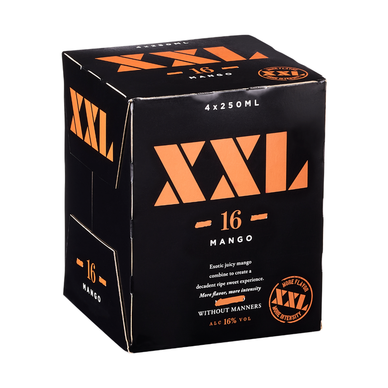 XXL Mango Moscato Flavored Wine 4-Pack - ForWhiskeyLovers.com