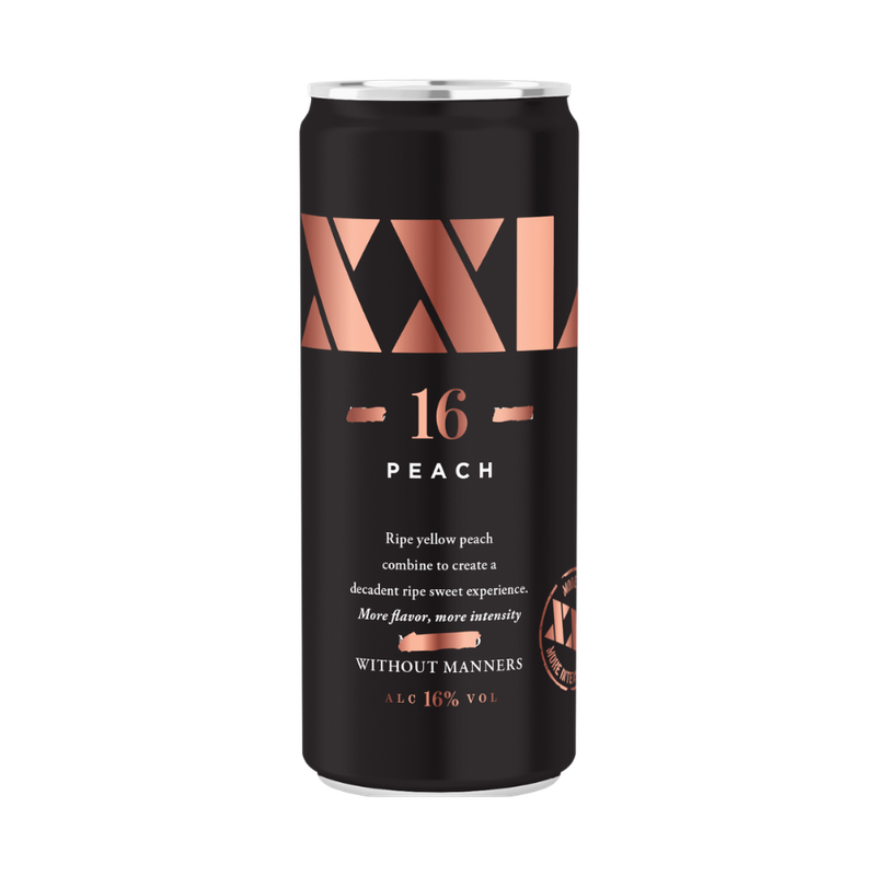 XXL Peach Moscato Flavored Wine 4-Pack - ForWhiskeyLovers.com