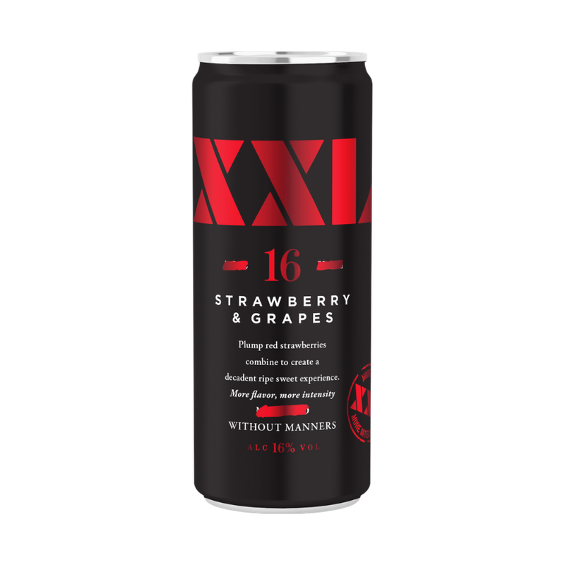 XXL Strawberry Moscato Flavored Wine 4-Pack - ForWhiskeyLovers.com