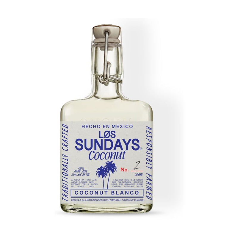 Los Sundays Coconut Blanco Tequila 200ml - ForWhiskeyLovers.com