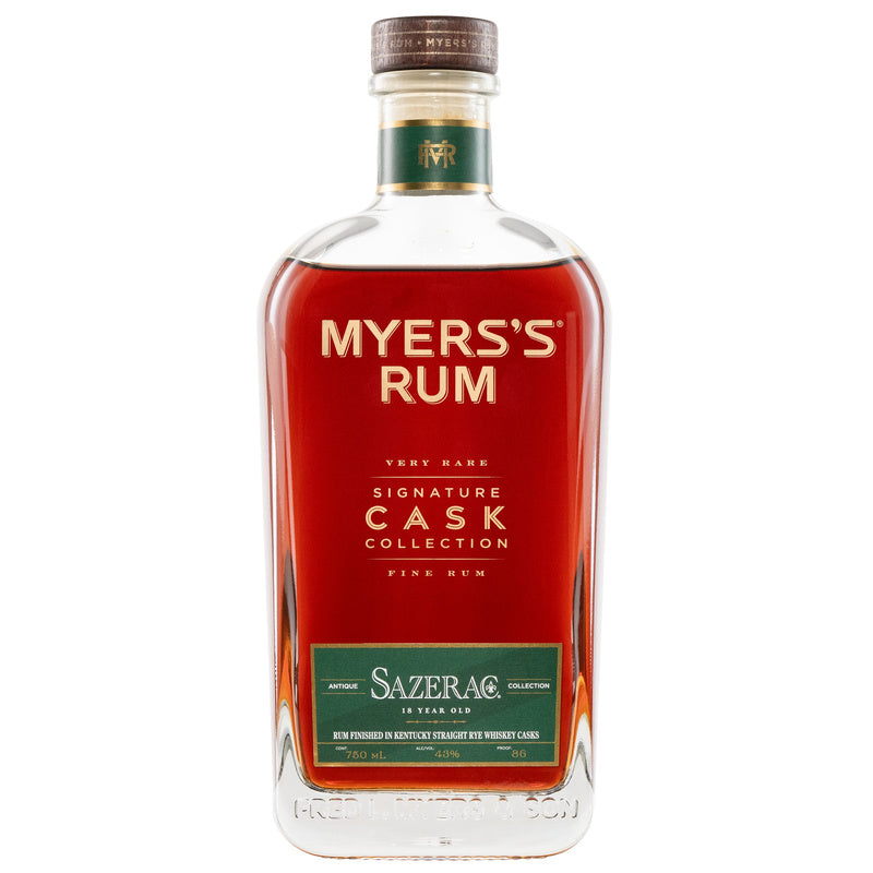 Myers's Signature Cask Collection Sazerac Rye 18-Year-Old Barrel Finished Rum 750ml - ForWhiskeyLovers.com