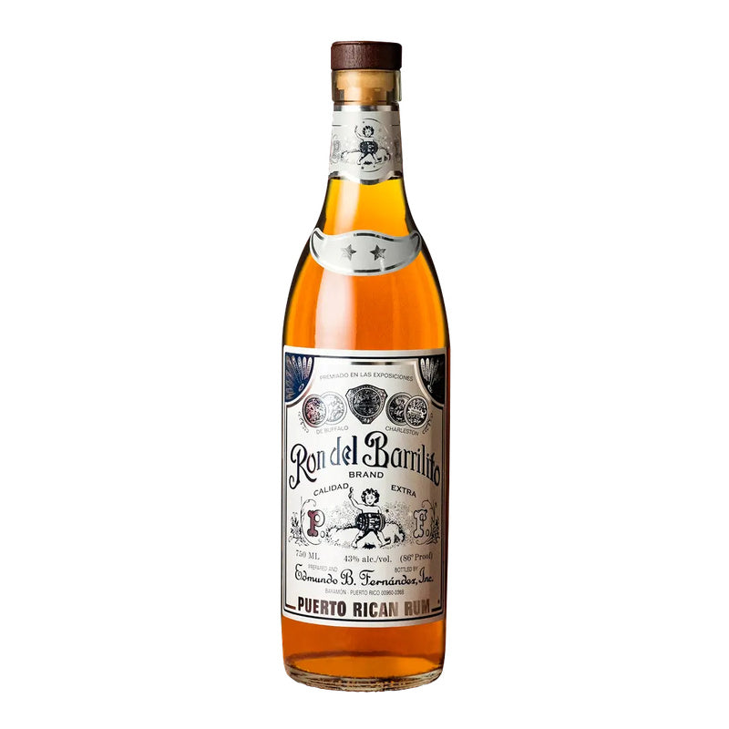 Ron del Barrilito Two Stars Rum 750ml - ForWhiskeyLovers.com