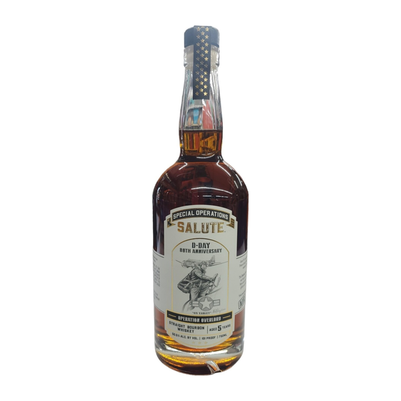 Special Operations Salute D-Day 80th Anniversary Air Straight Bourbon Whiskey 750ml - ForWhiskeyLovers.com