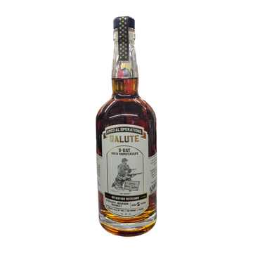 Special Operations Salute D-Day 80th Anniversary Land Straight Bourbon Whiskey 750ml - ForWhiskeyLovers.com