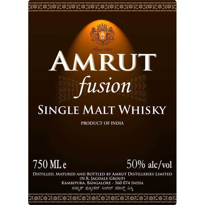 Amrut Fusion Indian Single Malt Whisky 750mL - ForWhiskeyLovers.com