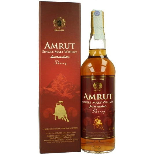 Amrut Intermediate Sherry Indian Single Malt Whisky 750mL - ForWhiskeyLovers.com