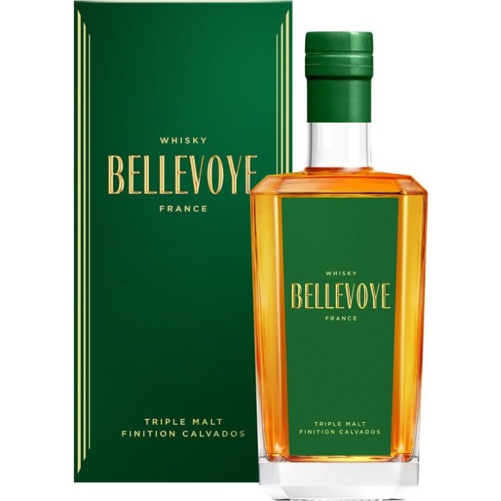 Bellevoye Green Calvados Finish French Whisky 700mL - ForWhiskeyLovers.com
