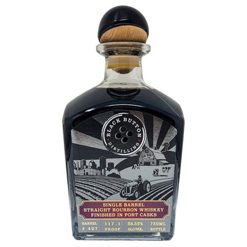 Black Button Port Finished Single Barrel Bourbon 750mL - ForWhiskeyLovers.com