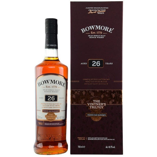 Bowmore 26 Year Old French Oak Barrique Aged Single Malt The Vintner's Trilogy 750mL - ForWhiskeyLovers.com