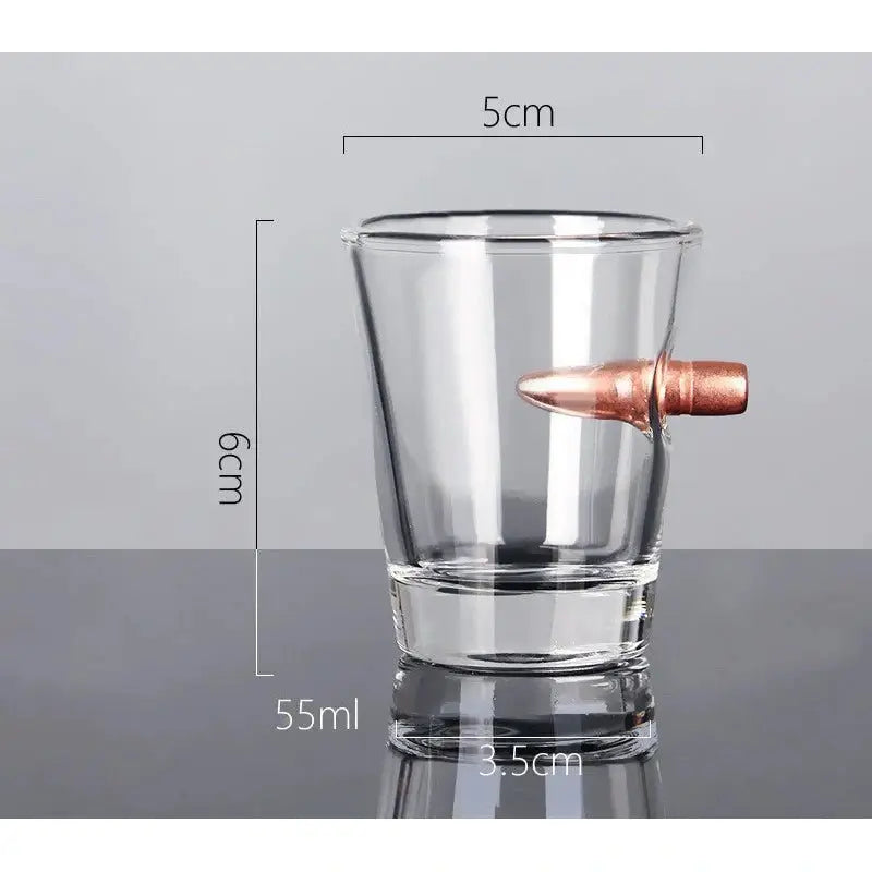 Bullet Beer & Spirits Glasses - ForWhiskeyLovers.com