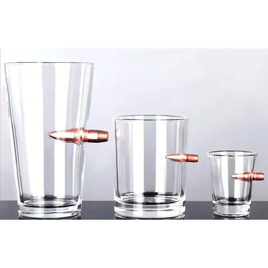 Bullet Beer & Spirits Glasses - ForWhiskeyLovers.com
