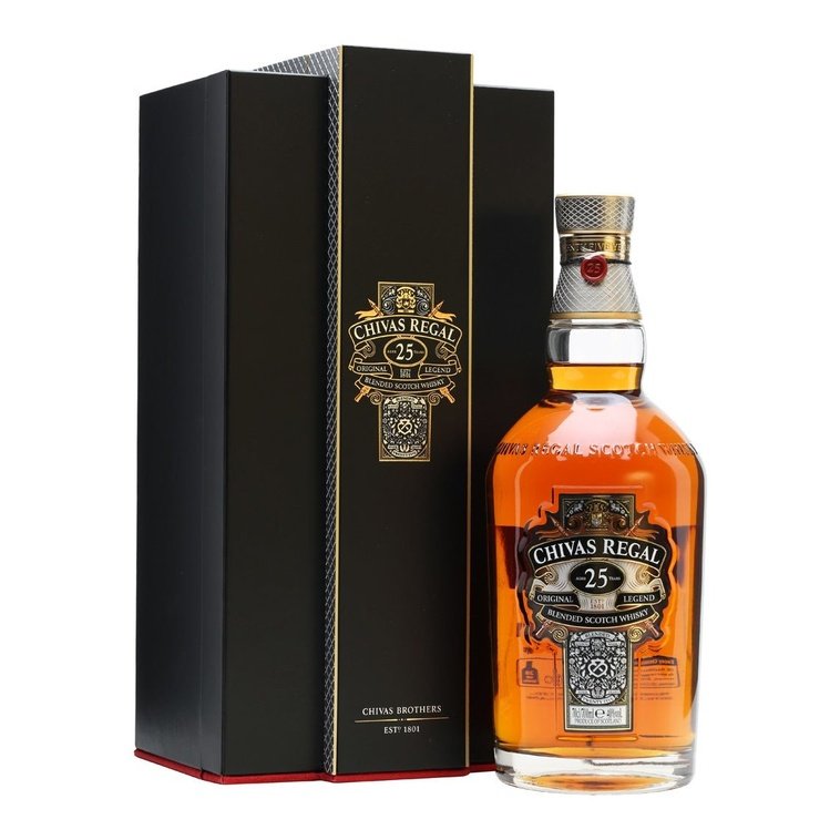 Chivas Regal 25 Year Old Blended Whisky 750mL - ForWhiskeyLovers.com