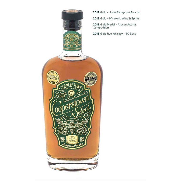 Cooperstown Distillery Select Rye Whiskey 750mL - ForWhiskeyLovers.com