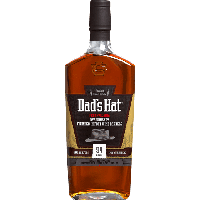 Dad's Hat Rye Whiskey Port Wine Barrel Finish 750ml - ForWhiskeyLovers.com