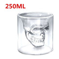 Double Skull Transparent Glass - ForWhiskeyLovers.com