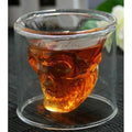 Double Skull Transparent Glass - ForWhiskeyLovers.com