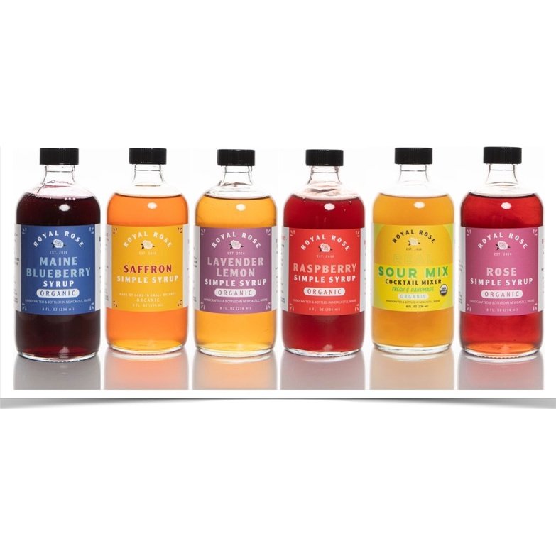ForWhiskeyLover's Favorite Royal Rose Organic Cocktail Syrups 6 x 8oz - ForWhiskeyLovers.com