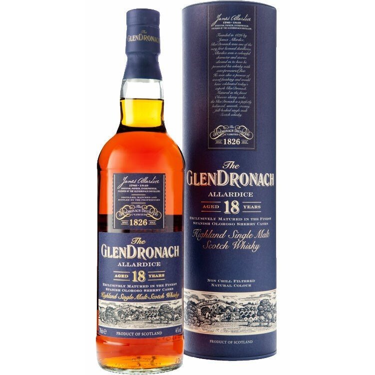 Glendronach Allardice 18 Year Old Single Malt Whisky 750ml - ForWhiskeyLovers.com