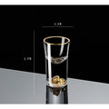 Gold Foil Liquor Crystal Glass - ForWhiskeyLovers.com