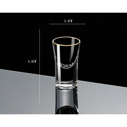 Gold Foil Liquor Crystal Glass - ForWhiskeyLovers.com