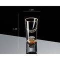 Gold Foil Liquor Crystal Glass - ForWhiskeyLovers.com