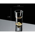 Gold Foil Liquor Crystal Glass - ForWhiskeyLovers.com