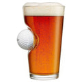 Golf Ball Beer Pint Glass 16 oz - ForWhiskeyLovers.com