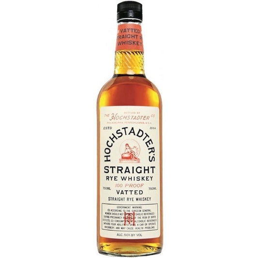 Hochstadter's Vatted Straight Rye Whiskey 750mL - ForWhiskeyLovers.com