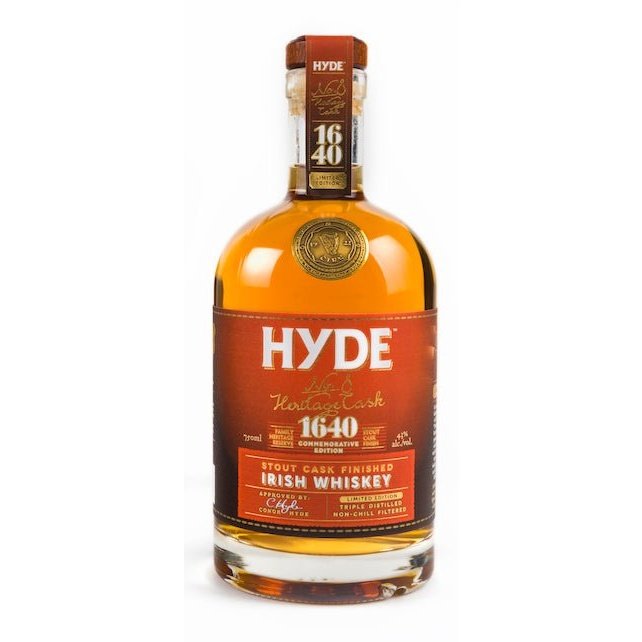 Hyde No. 8 Heritage Cask 1640 Stout Cask Finished Irish Whiskey 750mL - ForWhiskeyLovers.com