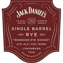 Jack Daniel's Rye Whiskey Single Barrel 750ml - ForWhiskeyLovers.com
