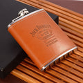 Jack Daniels Flat Hip Flask 6oz - ForWhiskeyLovers.com