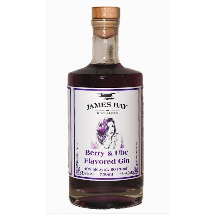 James Bay Berry & Ube Flavored Gin 750mL - ForWhiskeyLovers.com
