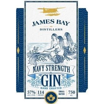 James Bay Navy Strength Gin 750mL - ForWhiskeyLovers.com