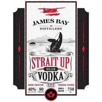 James Bay Strait Up Killer Vodka 750mL - ForWhiskeyLovers.com