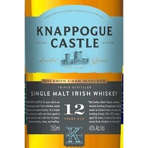 Knappogue Castle 12 Year Old Irish Single Malt Whiskey 750ml - ForWhiskeyLovers.com