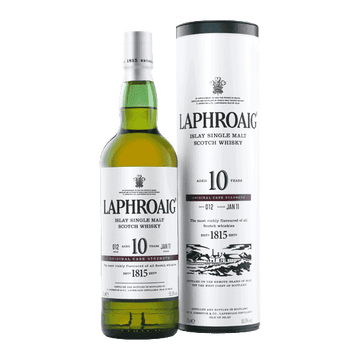 Laphroaig 10 YO Original Cask Strength Islay Single Malt 750mL - ForWhiskeyLovers.com