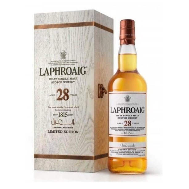 Laphroaig 28 Year Old Single Malt Whisky 750mL - ForWhiskeyLovers.com