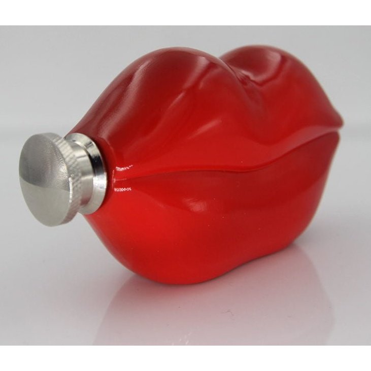Luscious Lips Spirits Flask - ForWhiskeyLovers.com