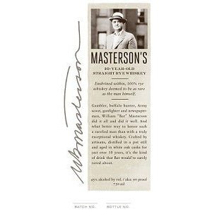 Masterson's 10 Year Old Rye Whiskey 750ml - ForWhiskeyLovers.com