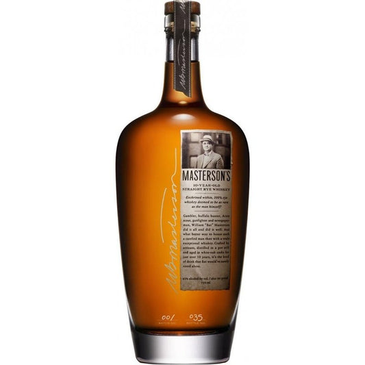 Masterson's 10 Year Old Rye Whiskey 750ml - ForWhiskeyLovers.com