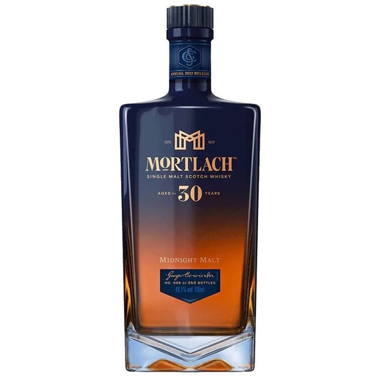 Mortlach Midnight Malt 30 Year Old Single Malt Scotch Whisky 700mL - ForWhiskeyLovers.com